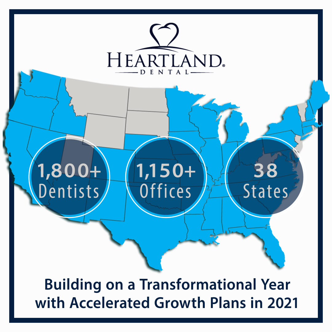 Heartland Dental Grows National Network of Supported Offices with